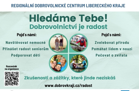  Dobrovolnictví je radost A1 horizontální 